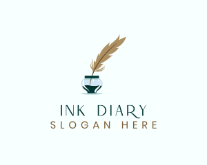 Ink Feather Writing logo design