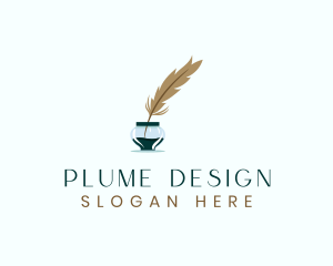 Ink Feather Writing logo design