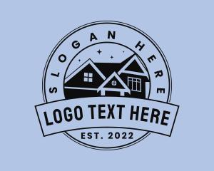 Exterior - House Roofing Contractor logo design