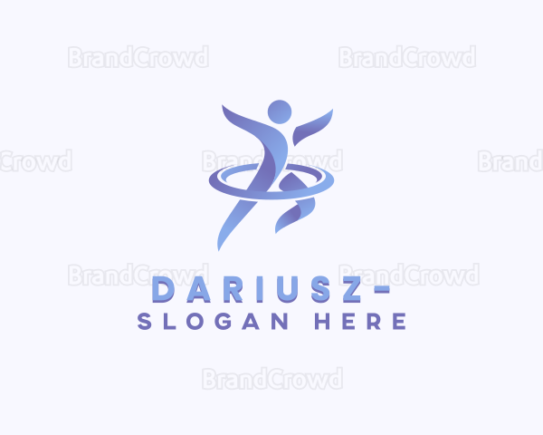 Gymnastic Sports Athlete Logo