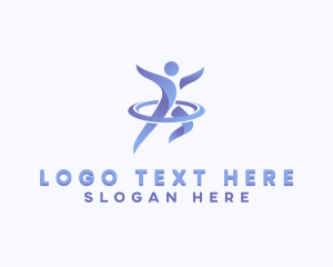 League - Gymnastic Sports Athlete logo design