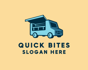 Fast Food - Food Stall Truck logo design