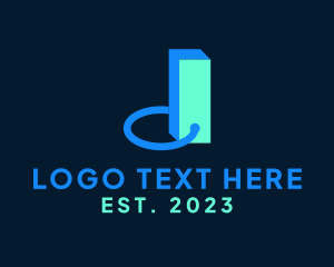 Letter Vp - Modern Letter DI Monogram logo design