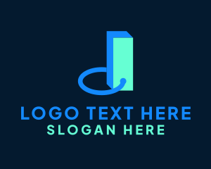 Modern Letter DI Monogram Logo