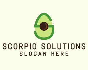 Letter S Avocado  logo design