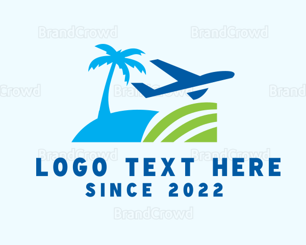 Beach Travel Tourism Logo