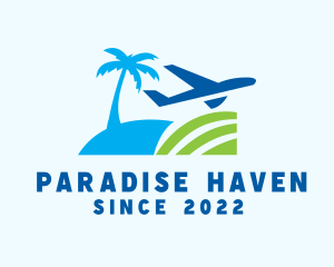 Beach Travel Tourism logo design