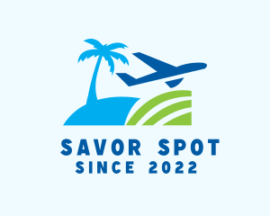 Beach Travel Tourism logo design