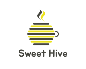 Beehive Drink Mug logo design