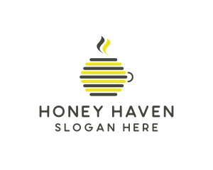 Beehive Drink Mug logo design