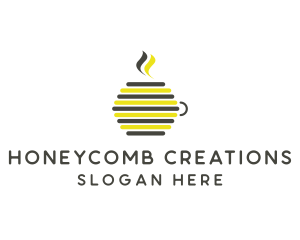 Beehive Drink Mug logo design