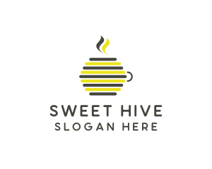 Beehive Drink Mug logo design