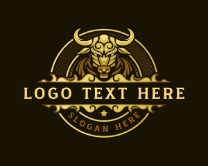 Butcher - Bull Horn Ranch logo design