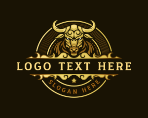 Bull - Bull Horn Ranch logo design