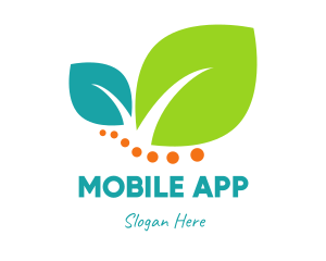 Healthy Restaurant - Leaves Organic Vegan logo design