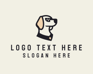 Pet Care - Dog Pet Sunglasses logo design