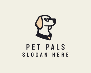 Dog Pet Sunglasses logo design