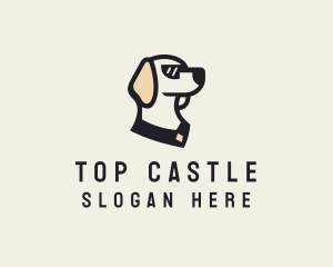 Dog Pet Sunglasses logo design