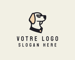 Dog Pet Sunglasses logo design