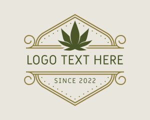 Dope - Elegant Marijuana Leaf logo design