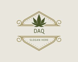 Elegant Marijuana Leaf Logo