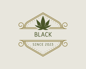Therapy - Elegant Marijuana Leaf logo design