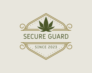 Vice - Elegant Marijuana Leaf logo design