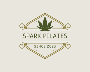 Cultivator - Elegant Marijuana Leaf logo design