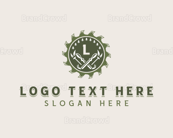 Circular Saw Construction Logo