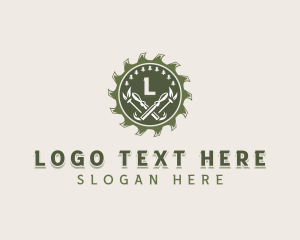 Renovation - Circular Saw Construction logo design