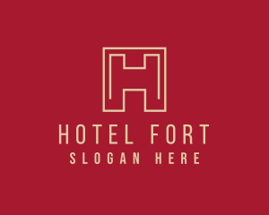 Hotel Property Real Estate logo design