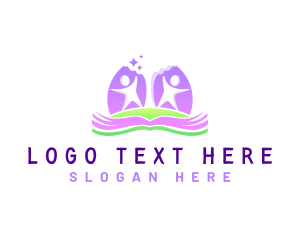 Library - Children Youthful Book logo design