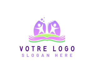 Kids - Children Youthful Book logo design