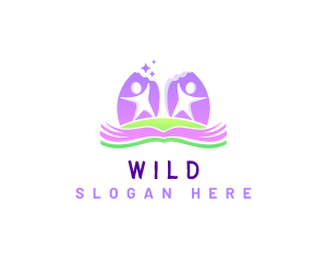 Book - Children Youthful Book logo design
