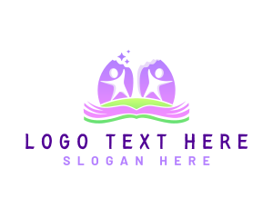 Children - Children Youthful Book logo design