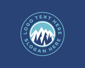 Emblem - Outdoor Mountain Trekking logo design