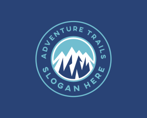 Outdoor Mountain Trekking logo design