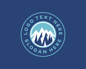 Outdoor Mountain Trekking Logo