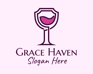 Shield Wine Glass Logo