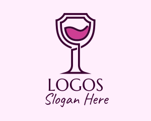 Shield Wine Glass Logo