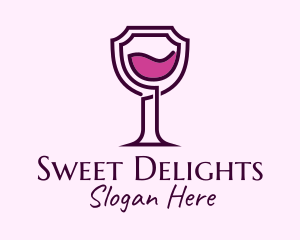 Shield Wine Glass Logo