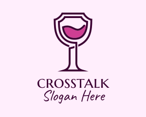 Shield Wine Glass Logo