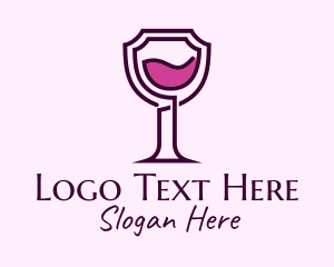 Shield Wine Glass Logo