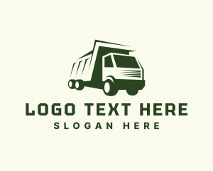 Haulage - Dump Truck Vehicle logo design