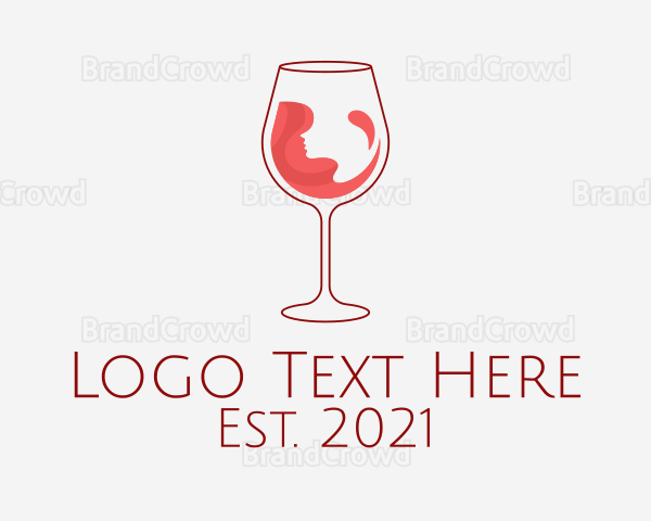 Red Wine Glass Logo