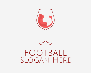 Red Wine Glass  Logo