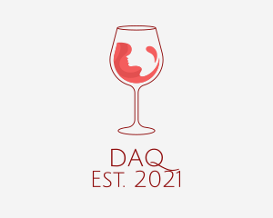 Red - Red Wine Glass logo design