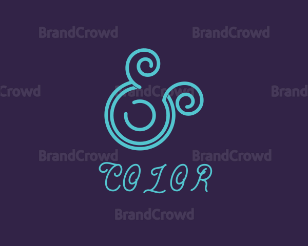 Upscale Modern Ampersand Logo