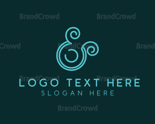 Upscale Modern Ampersand Logo