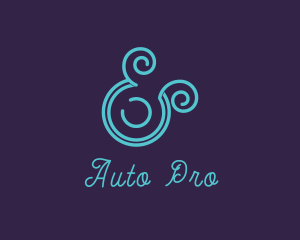 Upscale Modern Ampersand Logo